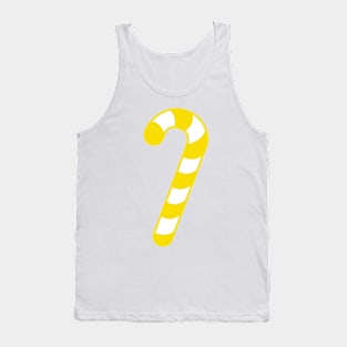 LARGE YELLOW AND WHITE CANDY CANE - CUTE CHRISTMAS DESIGN Tank Top